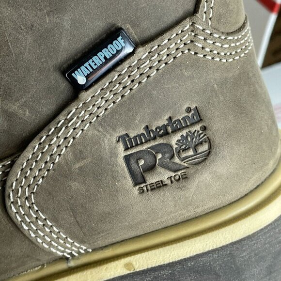 Timberland PRO Women's Attach 6 Inch Steel Toe Waterproof Work Boot 7 NWOB S120 - Picture 7 of 8